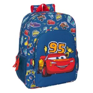 safta cars "racing" mochila adaptable a carro asa de mano 33x42x14cm color azul