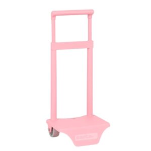 safta carro guarderia portamochilas sujecion universal para mochilas de hasta 22x10x27cm medidas abierto 18x16x54cm color rosa palo