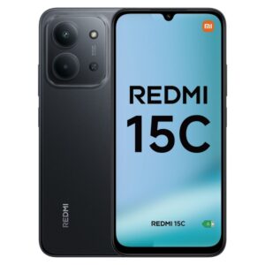 xiaomi redmi 15c smartphone pantalla 6.9" 4gb 128gb camara principal 50mp bateria 6000mah color negro