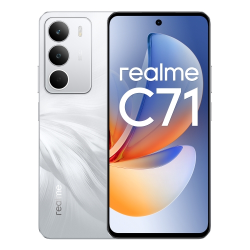 realme c71 smartphone pantalla 6.67" 8gb 256gb camara 50mp bateria 6000mah carga rapida 45w color blanco