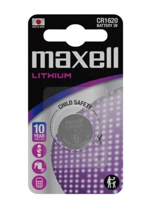 maxell lithium cr1620 pack de 1 pila 3v