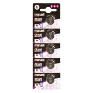 maxell lithium cr1620 pack de 5 pilas 3v
