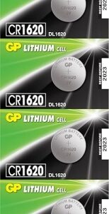 gp lithium cr1620 pack de 5 pilas 3v