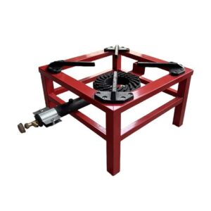 muvip mv0628 hornillo a gas portatil reforzado quemador de hierro fundido potencia 7.5kw llave de regulacion de gas compatible con butano y propano 1 fuego color rojo