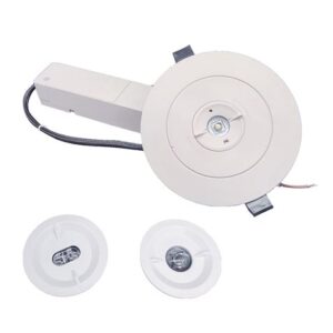 elbat luz de emergencia empotrable 330 lumens 6000k 2w luz fria 3 horas de autonomia bateria de litio