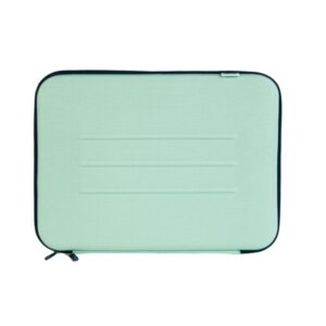 milan coleccion 430 funda semirrigida para portatil hasta 14" forro atercipelado bolsillo interior cierre de cremallera color verde