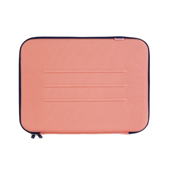 milan coleccion 430 funda semirrigida para portatil hasta 14" forro atercipelado bolsillo interior cierre de cremallera color rosa