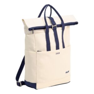 milan coleccion 430 mochila urbana 10l cierre superior enrollable 2 bolsillos laterales bolsillo trasero acolchado asas regulables color beige