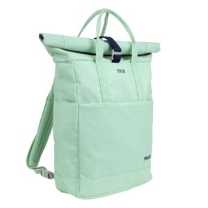 milan coleccion 430 mochila urbana 10l cierre superior enrollable 2 bolsillos laterales bolsillo trasero acolchado asas regulables color verde