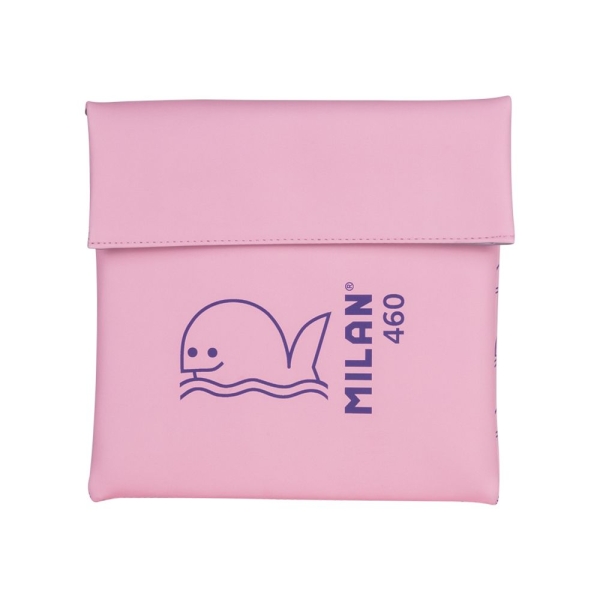 milan coleccion 460 bolsa isotermica porta alimentos 0.3l forro interior isotermico color rosa