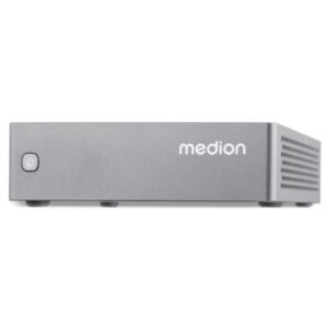 medion s06 md35444 mini barebone intel core i5 1335u hdmi, displayport, usb3.2, usb c, rj 45, wifi6, bluetooth 5.2 color gris