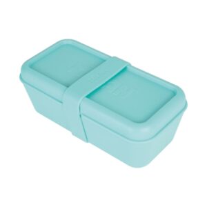 milan coleccion 460 fiambrera rectangular 0.75l apta para microondas, lavavajillas y congelador libre de bpa divisor interior movil medidas 20x10x7,5cm color verde