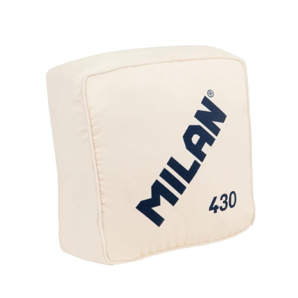 milan coleccion 430 cojin con forma y color de la goma de borrar milan 430 medidas 35x35x16cm color beige