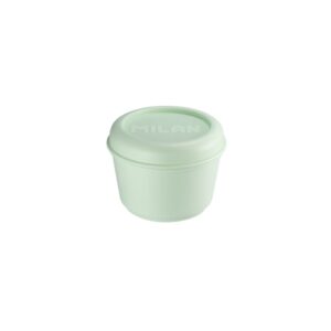 milan coleccion 430 fiambrera redonda 0.25l apta para microondas, lavavajillas y congelador libre de bpa medidas 10 Ø x 7cm color verde
