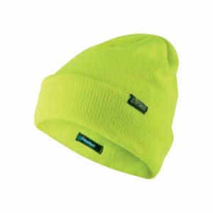 upower one ropa de trabajo con gorro de invierno thinsulate talla unica linea plus, comodidad y proteccion, material acrilico color amarillo fluorescente