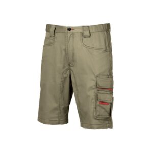upower party pantalon corto multifuncional talla 58 multiples bolsillos estrategicos, cintura ajustable, costuras reforzadas, proteccion dpi1, cierre de seguridad color arena