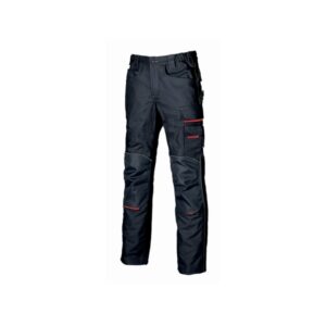 upower free pantalon multifuncional talla 56 multiples bolsillos estrategicos, rodilleras resistentes, detalles reflectantes, costuras triples, proteccion dpi1 color azul marino