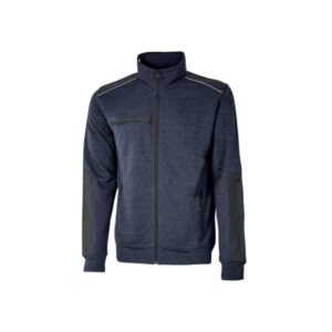 upower snug sudadera acolchada con cremallera talla xl bolsillos con microfibra, refuerzos antiabrasion, insertos reflectantes, proteccion dpi1 color azul marino