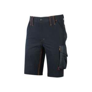 upower mercury pantalon corto resistente talla 2xl tejido u 4 stretch, repelente al agua, transpirable, ajuste retractil, proteccion dpi1, multiples bolsillos funcionales color azul marino