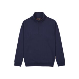 upower maui sudadera con media cremallera talla 5xl french terry, transpirable, duradera, ajuste comodo, mangas ranglan, costuras pespunteadas, versatil y funcional color azul marino