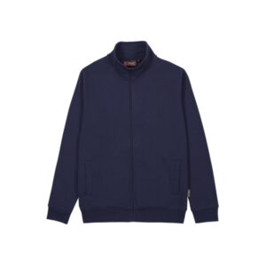 upower anuta sudadera con cremallera completa talla m suave french terry, transpirable y resistente, ajuste comodo, mangas ranglan, costuras reforzadas, versatil y duradera color azul marino