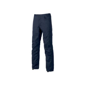 upower alfa pantalon de trabajo funcional talla 60 multiples bolsillos, porta martillo, bolsillos para rodilleras, cintura elastica, proteccion dpi1 color azul marino