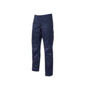 upower baltic pantalon de trabajo algodon elastico talla s efecto desgastado, bolsillos multifuncionales, cierre resistente, refuerzo en rodillas, ajuste slim fit, proteccion dpi1 color azul oscuro westlake
