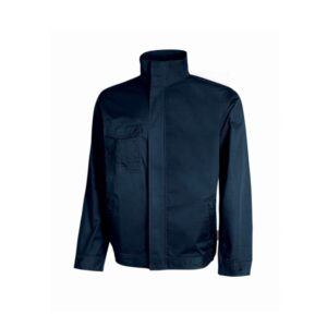 upower sofia cazadora de trabajo resistente y funcional talla 5xl tejido mechanical stretch, lavable a alta temperatura, bolsillos con cierre, puños ajustables color azul oscuro westlake