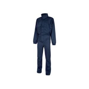 upower roma mono de trabajo con flexibilidad y resistencia talla 4xl multiples bolsillos, cintura y puños elasticos, rodillas preformadas, triple costura color azul oscuro westlake