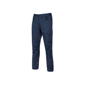 upower bravo top pantalon talla m bolsillos multifuncionales, triple costura, ajuste slim fit, proteccion dpi1, martillo en cintura, bolsillos con velcro color azul oscuro westlake