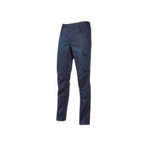 upower bravo top winter pantalones de trabajo invernales talla l algodon elastizado, triple costura, multibolsillos, cintura elastizada, slim fit, proteccion dpi1 color azul oscuro westlake