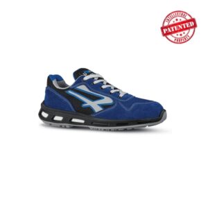upower dea s esd calzado de seguridad bajos talla 44 parte superior de nailon ultraflexible y gamuza suave, puntera de aluminio, suela antideslizante, proteccion s1ps fo sr color azul/negro