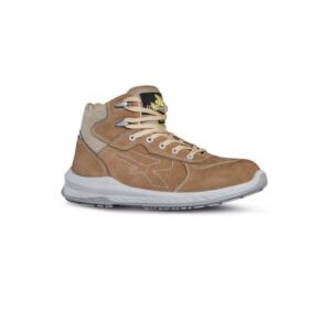 upower rebel s esd calzado de seguridad confortables talla 35 piel nubuck hidrofuga, puntera airtoe composite, suela antideslizante, proteccion frio color beige