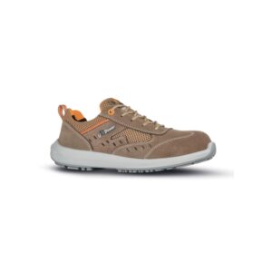 upower aria o calzado de seguridad bajos talla 38 airnet gamuza suave, airtoe composite, antiperforacion, antideslizante, proteccion s1 fo sr color beige
