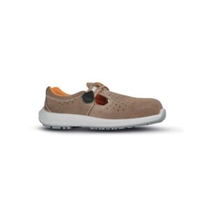 upower soyuz l calzado de seguridad bajos talla 41 empeine gamuza perforado, puntal composite, antiperforacion, antideslizante, lamina acero ergonomica, proteccion s1p fo sr color beige