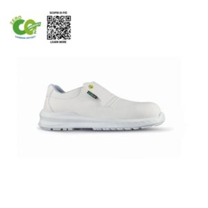 upower cliff o esd calzado de seguridad carbon neutral talla 46 parte superior resistente al agua, puntera ultraligera, plantilla antibacteriana, proteccion s2 fo sr color blanco