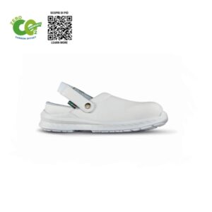 upower clay o esd calzado de seguridad ecologicos talla 37 puntera airtoe composite ultraligera, parte superior repelente al agua, plantilla antibacteriana, suela antideslizante, proteccion sb e a fo sr color blanco
