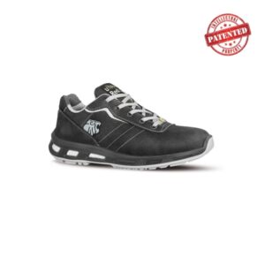 upower club s esd calzado de seguridad bajos talla 36 cuero nubuck resistente, puntera de aluminio, proteccion hidrofuga, antiarrugas, antideslizante, suela de poliuretano, clase s3s ci fo sr color gris oscuro