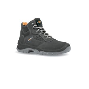 upower real l calzado de seguridad altos talla 43 empeine gamuza transpirable, puntal acero, antiperforacion, antideslizante, proteccion s1p fo sr color gris
