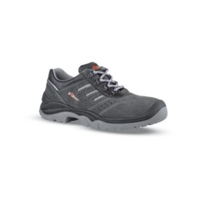 upower bell s calzado de seguridad bajos talla 39 empeine gamuza ultra transpirable, puntal acero, antiperforacion, suela antideslizante pu/pu, proteccion s1ps fo sr color gris