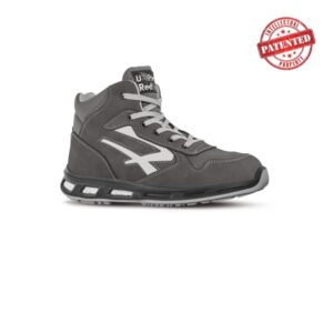upower infinity s esd calzado de seguridad altos talla 45 cuero nubuck, puntera de aluminio, hidrofugos, antiarrugas, antideslizantes, suela de poliuretano, proteccion s3s ci fo sr color gris