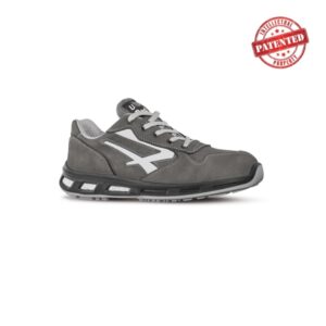 upower kick s esd calzado de seguridad bajos talla 36 cuero nubuck resistente, puntera de aluminio, hidrofugos, antiarrugas, antideslizantes, suela de poliuretano, proteccion s3s ci fo sr color gris
