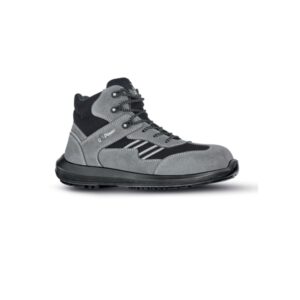 upower florida s calzado de seguridad botines talla 43 empeine en gamuza, textile ultrarrespirable, puntal airtoe composite, antiperforacion, antideslizante, suela pu/pu, proteccion s1ps fo sr color gris