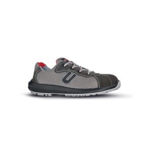 upower coal s calzado de seguridad ligeros talla 47 gamuza perforada, transpirables, puntal airtoe composite, antideslizantes, proteccion s1ps fo sr color gris