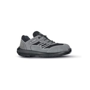upower california s calzado de seguridad bajos talla 38 empeine en gamuza, textile ultrarrespirable, puntal airtoe composite, antiperforacion, suela antideslizante, proteccion s1ps fo sr color gris