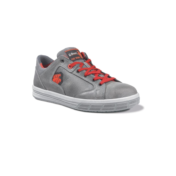 upower forest s calzado de seguridad bajos talla 43 empeine en piel engrasada, hidrofugos, puntal de aluminio, suelas antideslizantes, proteccion s3s fo sr color gris