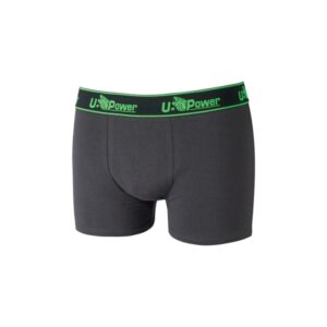 upower boxer calzoncillos boxer de algodon suave talla s elastico resistente, ajuste duradero, material transpirable, resistente al lavado, paquete de tres color gris asfalto