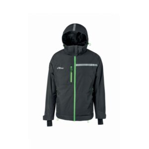 upower wink chaqueta de trabajo de invierno talla m acolchado de grafeno, impermeable, capucha fija regulable, multibolsillos, detalles reflectantes, proteccion dpi1 color gris asfalto verdoso