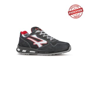 upower dharma s esd calzado de seguridad bajos talla 46 cuero nubuck resistente, puntera de aluminio, hidrofugos, antiarrugas, antideslizantes, proteccion s3s ci fo sr color gris oscuro
