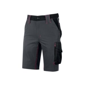 upower mercury lady pantalon corto elastico talla s repelente al agua, alta transpirabilidad, secado rapido, bolsillos multifuncionales, cintura ajustable, proteccion dpi1 color gris fucsia